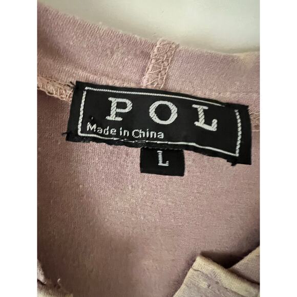 POL Boutique Boho Marrakesh Hooded Dress Summer A-Line Brown Dusty PInk Large - Picture 2 of 6